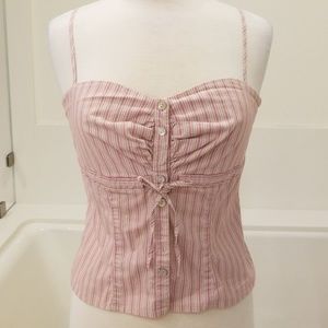 Bebe spaghetti strap top size Large